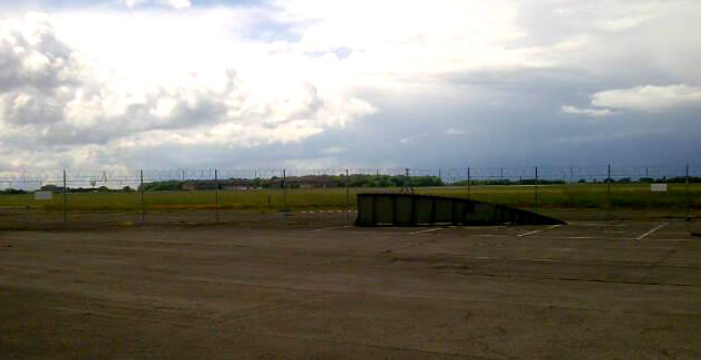 RAF Hullavington Airfield - now fenced off